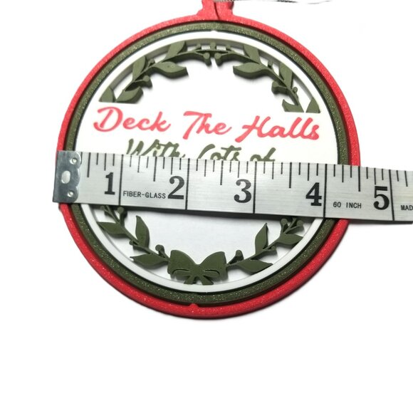 Deck The Halls With Lots Of Houseplants 3D Printed Ornament Holiday Decor Gift - Picture 9 of 9